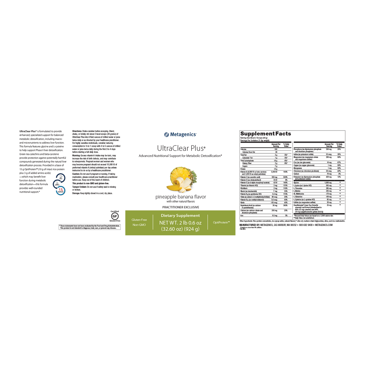 Metagenics UltraClear Plus - JoyVIVA -  