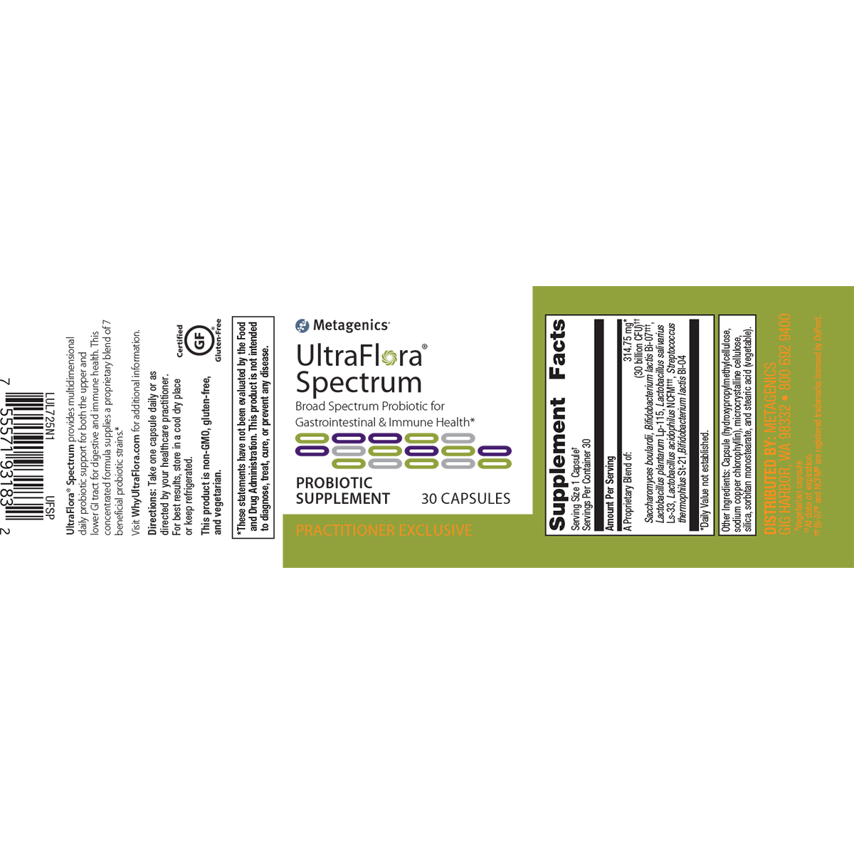 Metagenics UltraFlora Spectrum - JoyVIVA -  