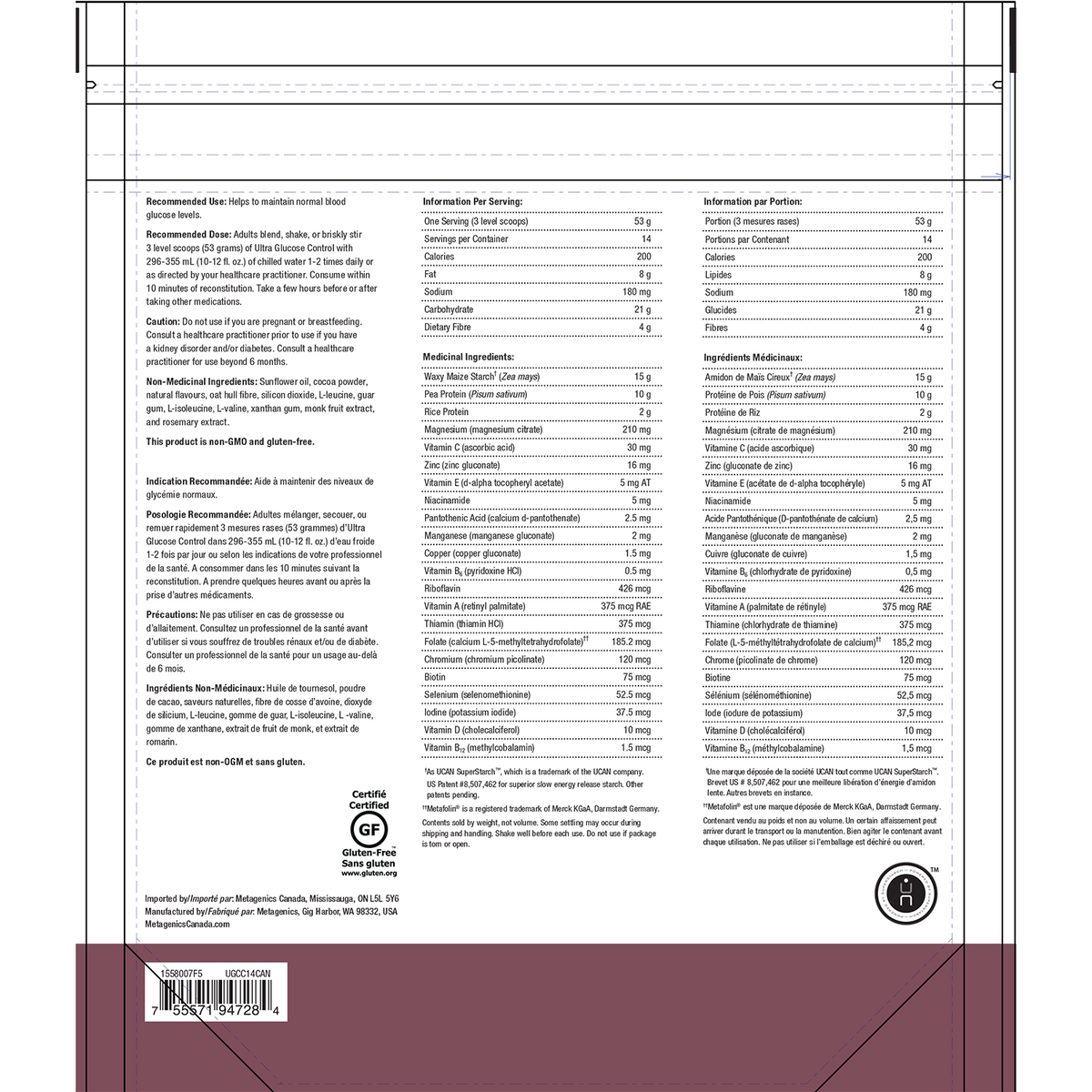 Metagenics Ultra Glucose Control - JoyVIVA -  