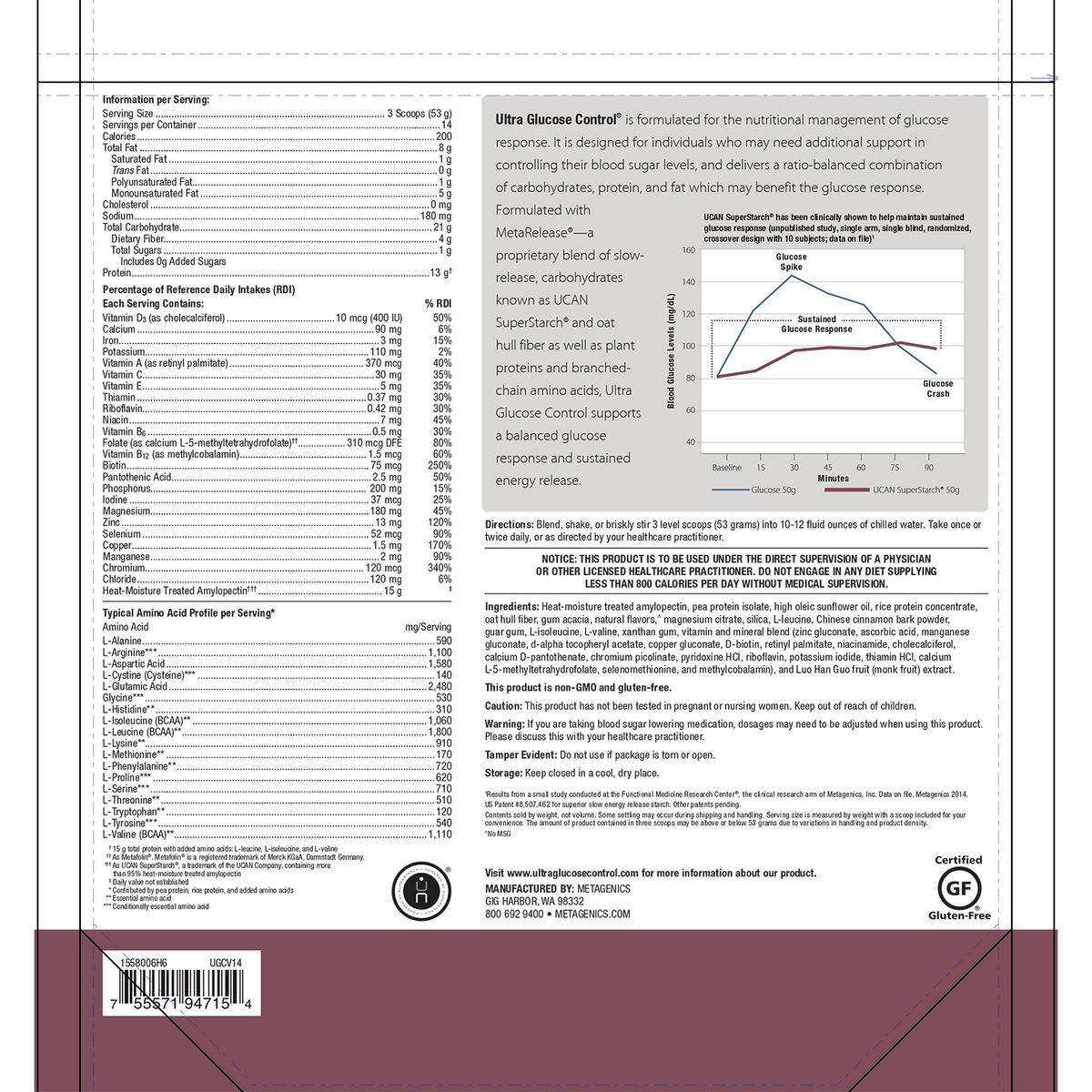 Metagenics Ultra Glucose Control - JoyVIVA -  