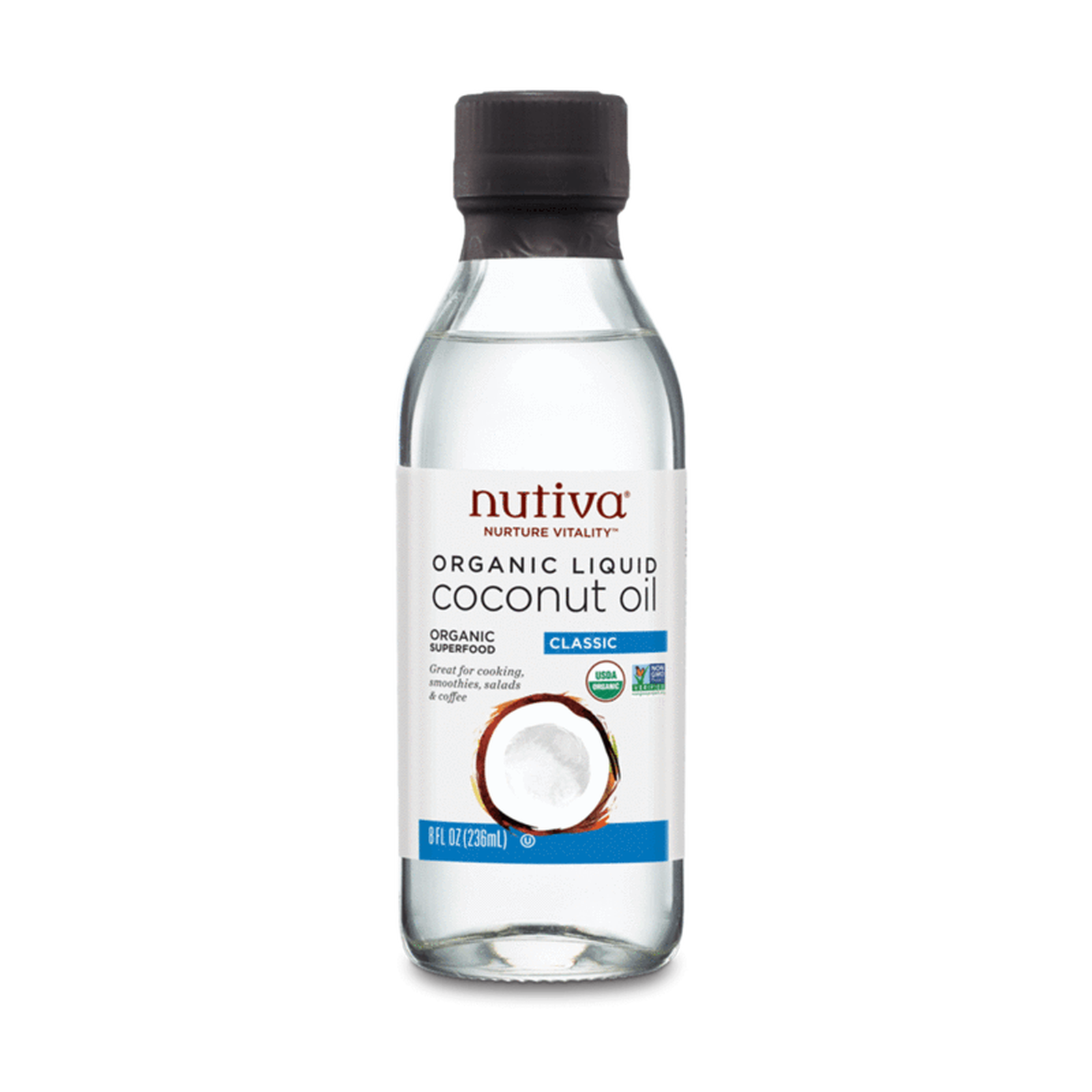 Nutiva Organic Liquid Coconut Oil - JoyVIVA -  