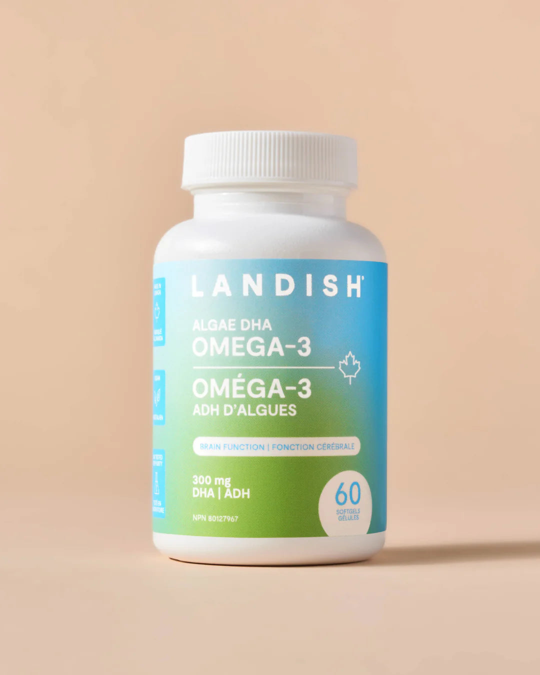 Landish Omega-3 Algae DHA Softgels