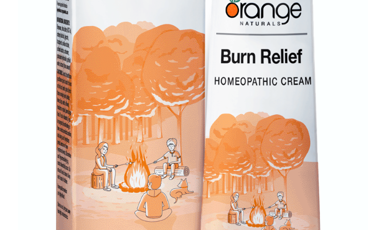 Orange Naturals Burn Relief Homeopathic Cream - JoyVIVA -  