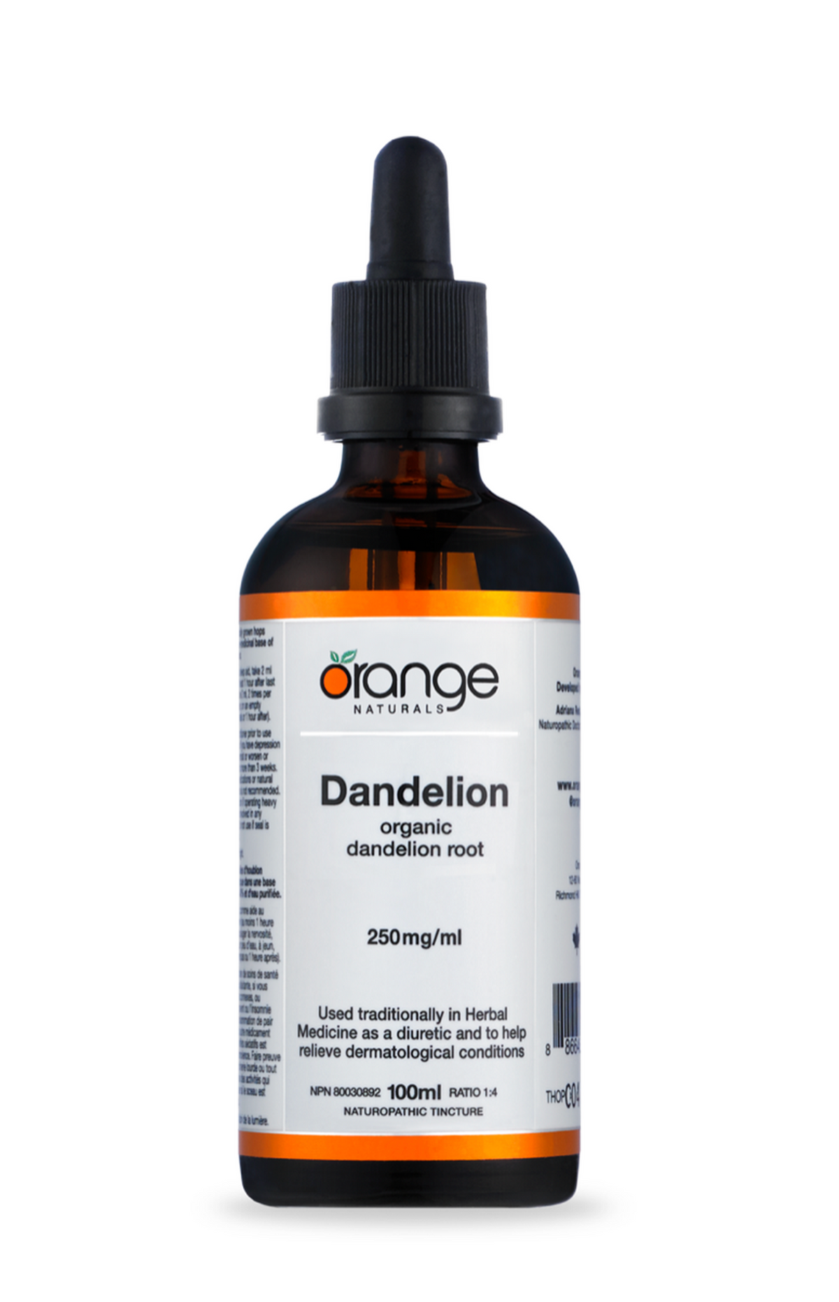 Orange Naturals Dandelion Tincture - JoyVIVA -  
