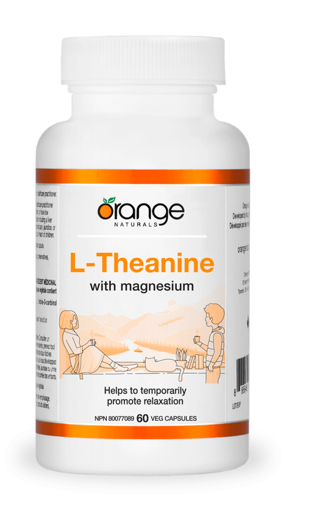 Orange Naturals L-Theanine with Magnesium - JoyVIVA -  