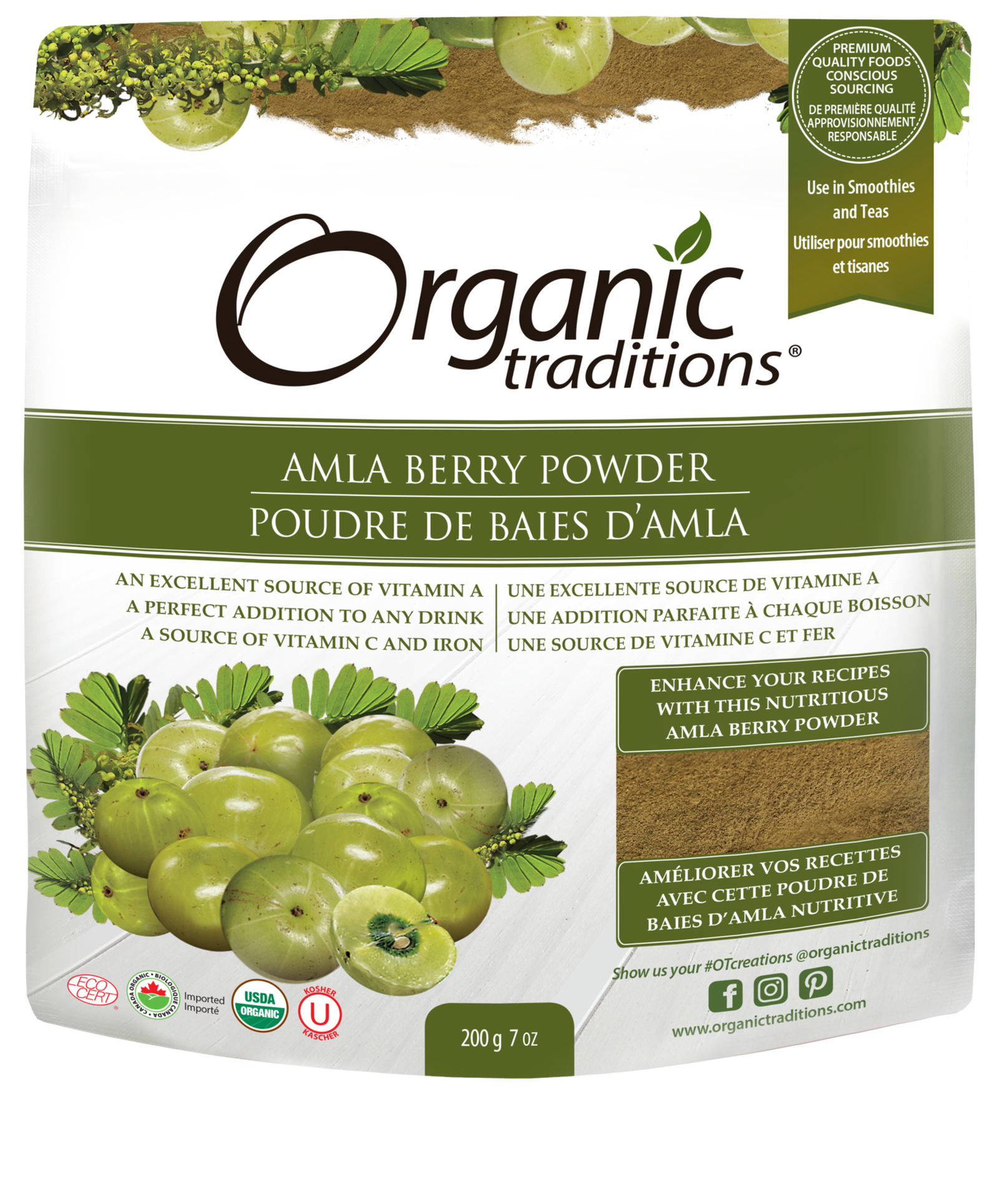 Organic Traditions Amla Berry Powder - JoyVIVA -  