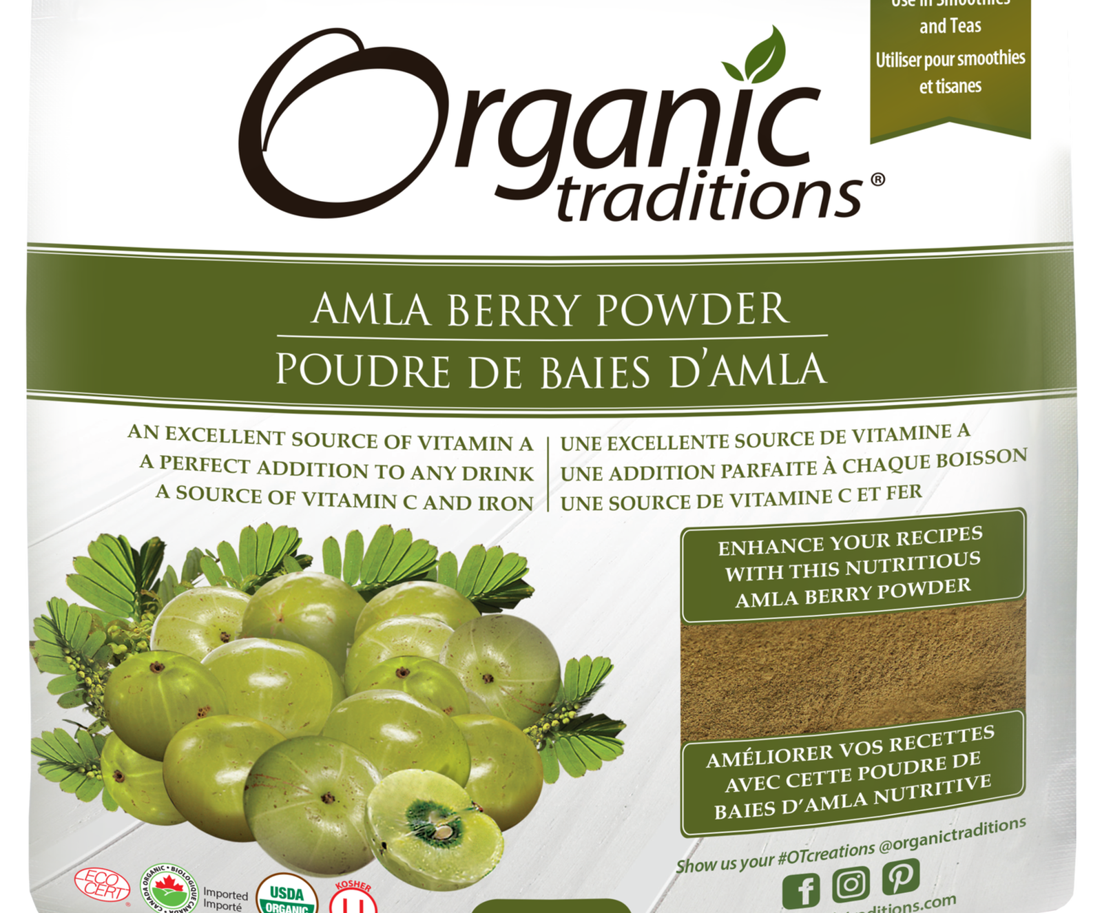Organic Traditions Amla Berry Powder - JoyVIVA -  