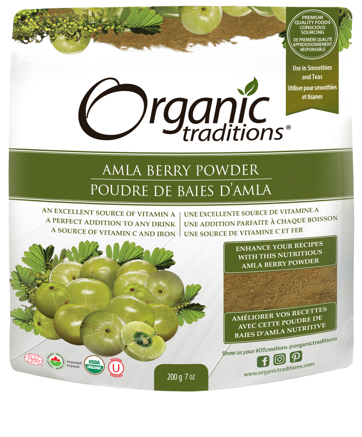 Organic Traditions Amla Berry Powder - JoyVIVA -  