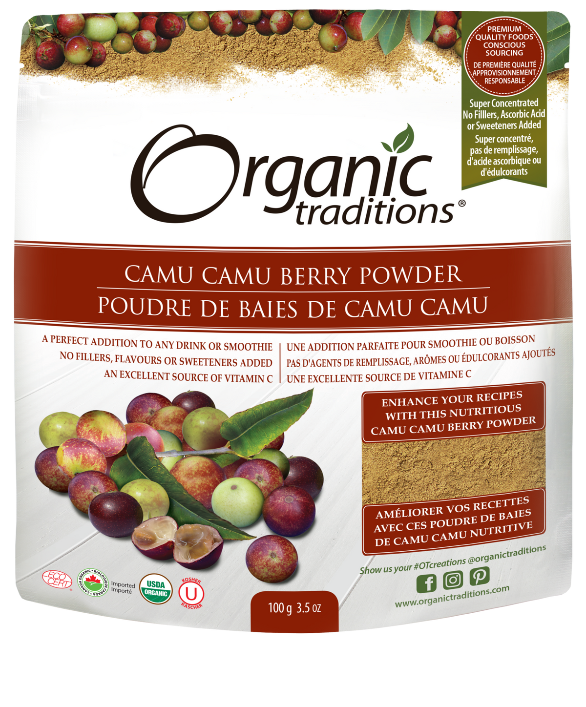 Organic Traditions Camu Camu Berry Powder - JoyVIVA -  