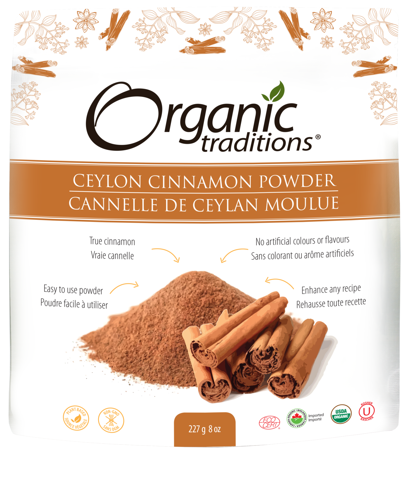 Organic Traditions Ceylon Cinnamon Powder - JoyVIVA -  