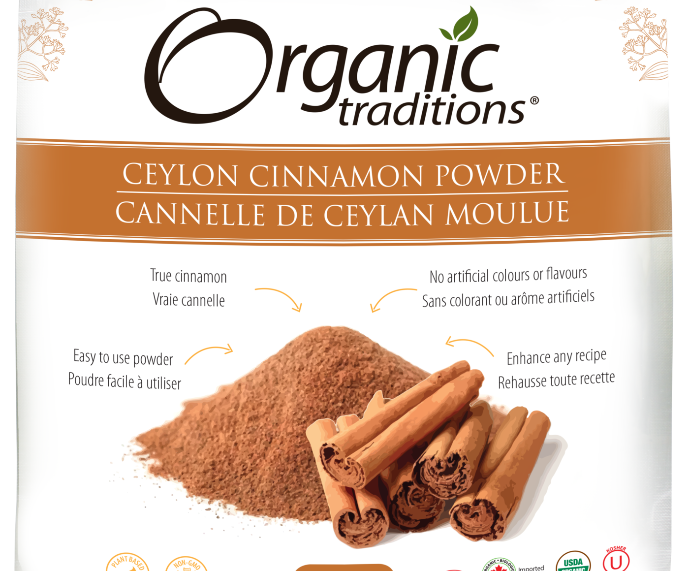 Organic Traditions Ceylon Cinnamon Powder - JoyVIVA -  