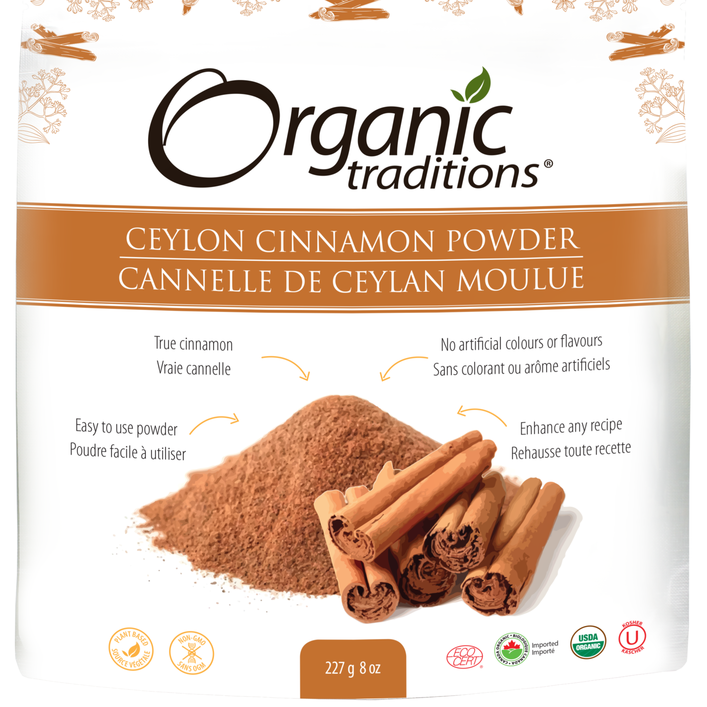 Organic Traditions Ceylon Cinnamon Powder - JoyVIVA -  