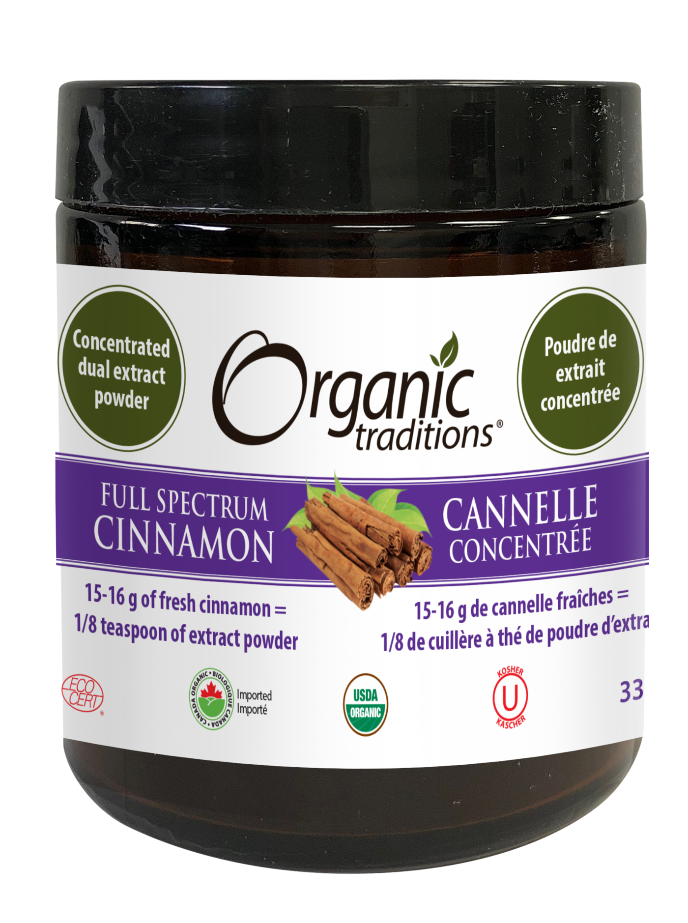 Organic Traditions Full Spectrum Cinnamon - JoyVIVA -  