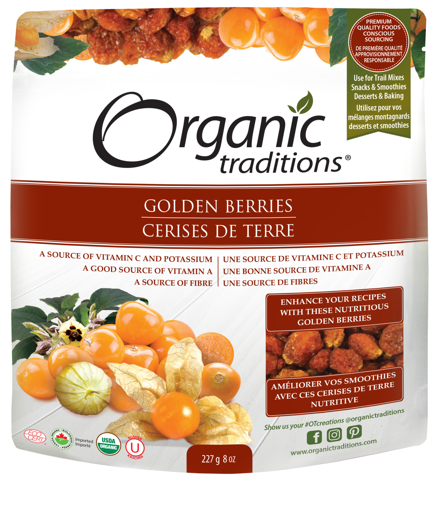 Organic Traditions Golden Berries - JoyVIVA -  