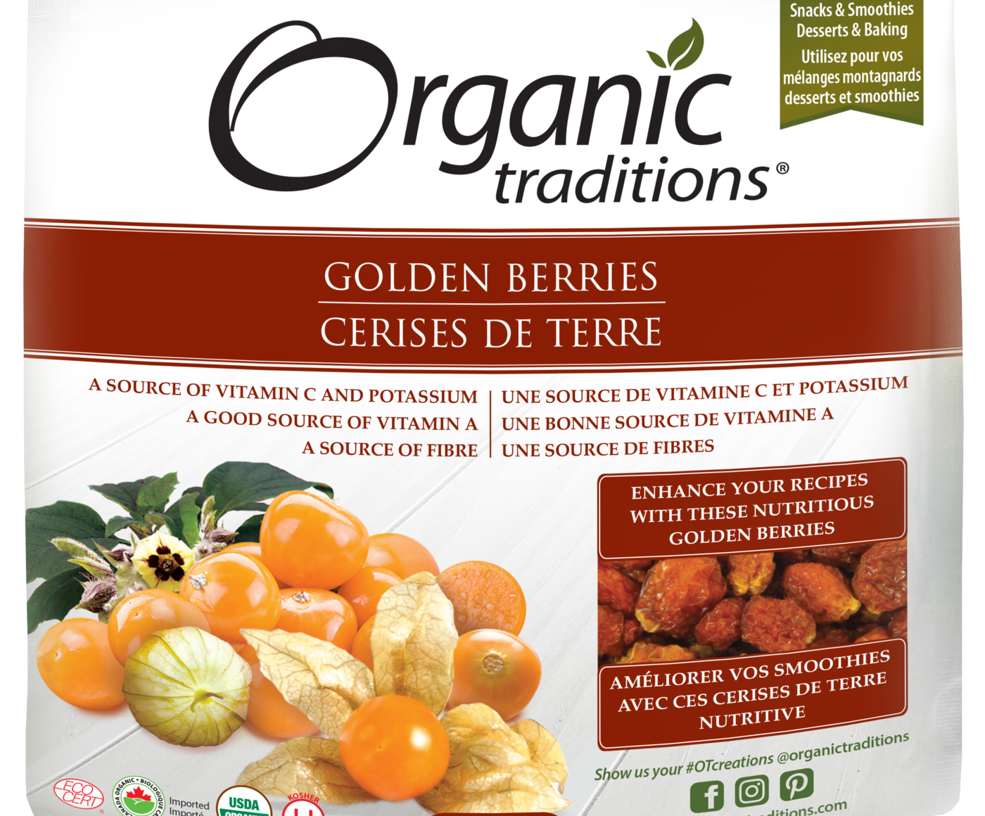 Organic Traditions Golden Berries - JoyVIVA -  