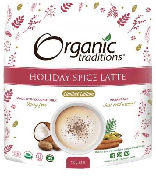 Organic Traditions Holiday Spice Latte - JoyVIVA -  