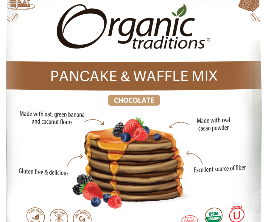 Organic Traditions Pancake & Waffle Chocolate Mix - JoyVIVA -  
