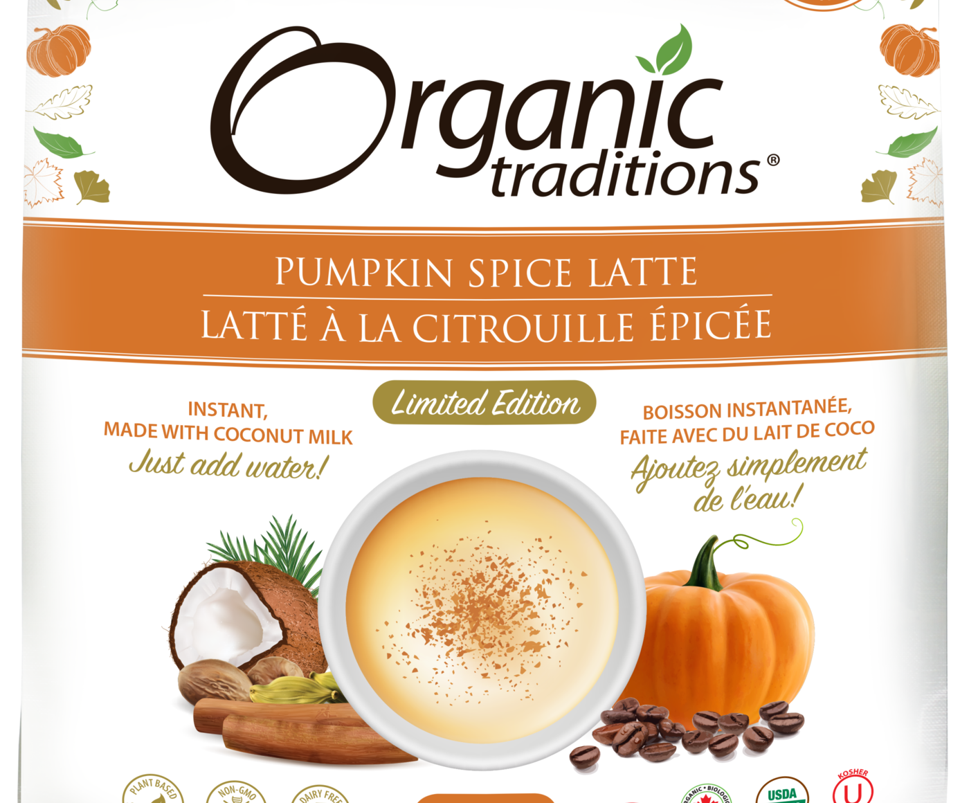 Organic Traditions Pumpkin Spice Latte - JoyVIVA -  