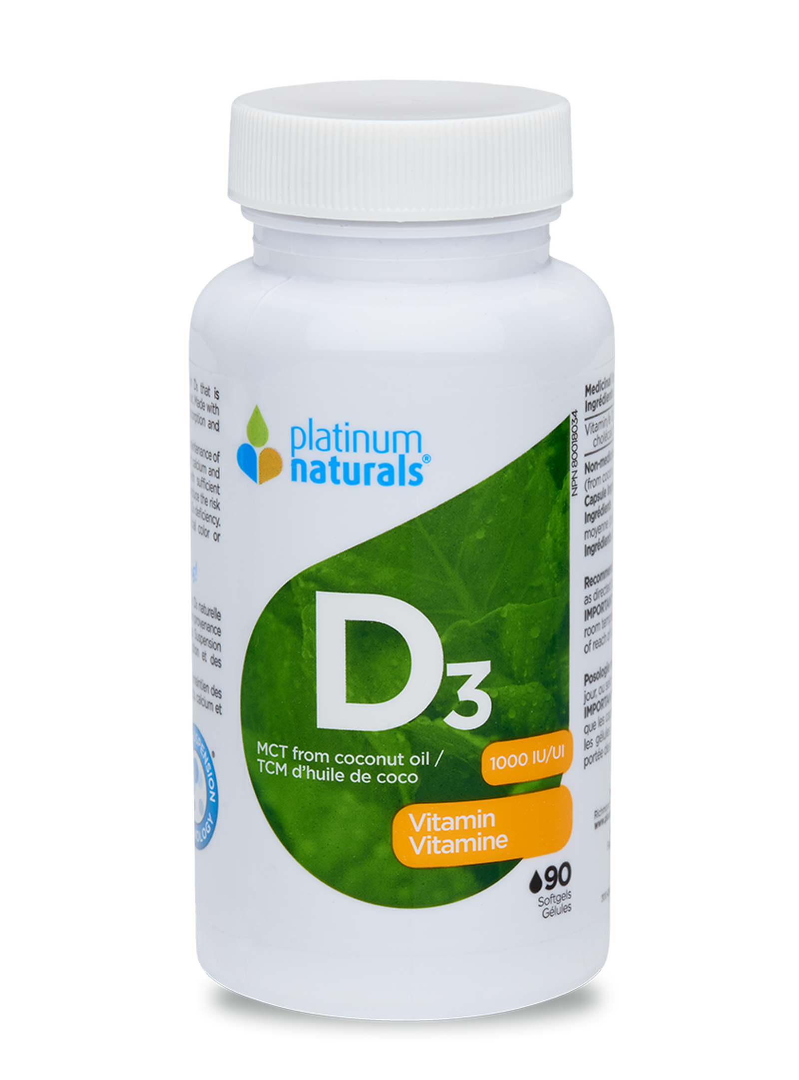 Platinum Naturals Vitamin D3 - JoyVIVA -  