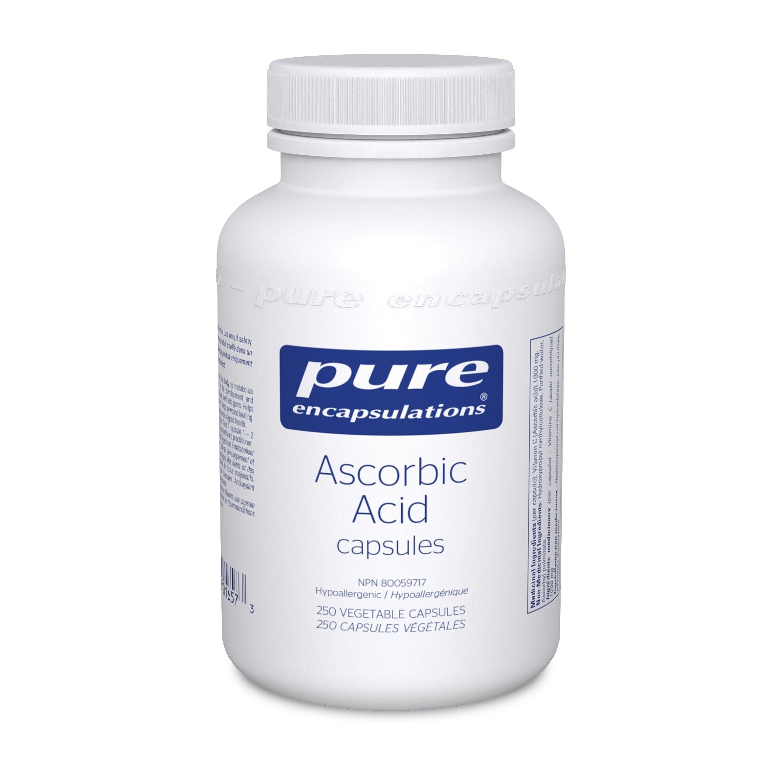 Pure Encapsulations Ascorbic Acid Capsules - JoyVIVA -  