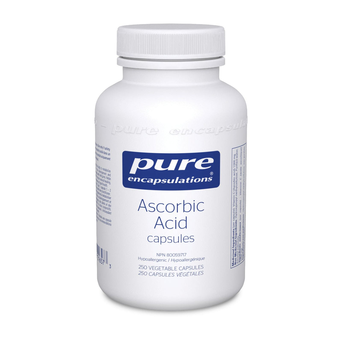 Pure Encapsulations Ascorbic Acid Capsules - JoyVIVA -  