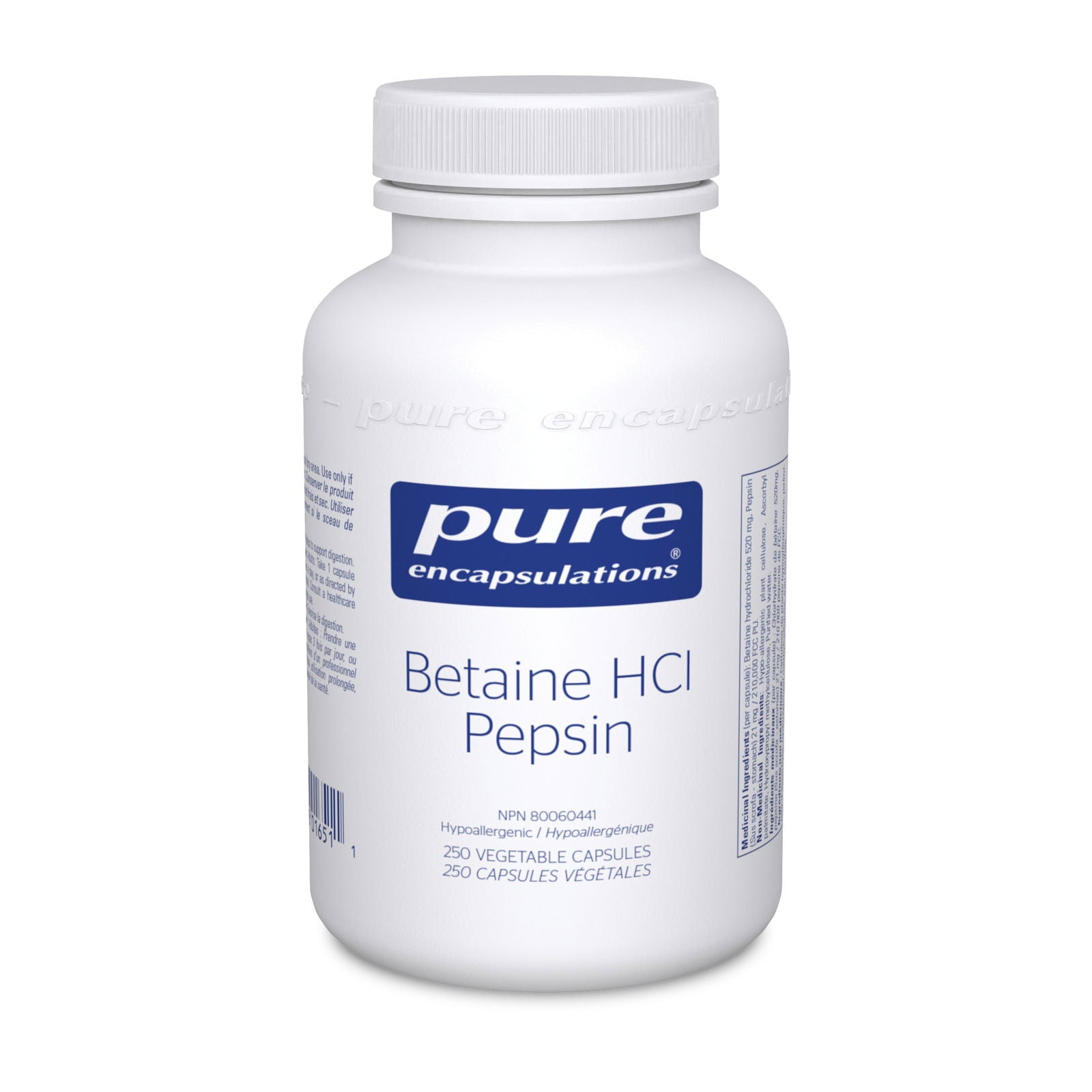 Pure Encapsulations Betaine HCl Pepsin - JoyVIVA -  