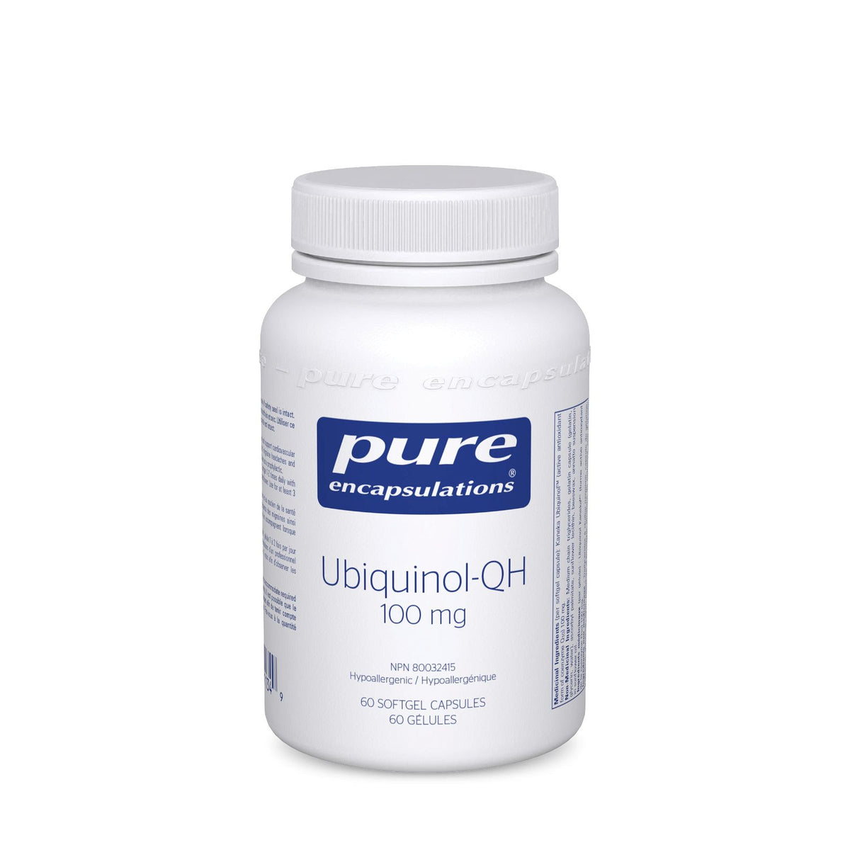 Pure Encapsulations Ubiquinol-QH 100 mg - JoyVIVA -  