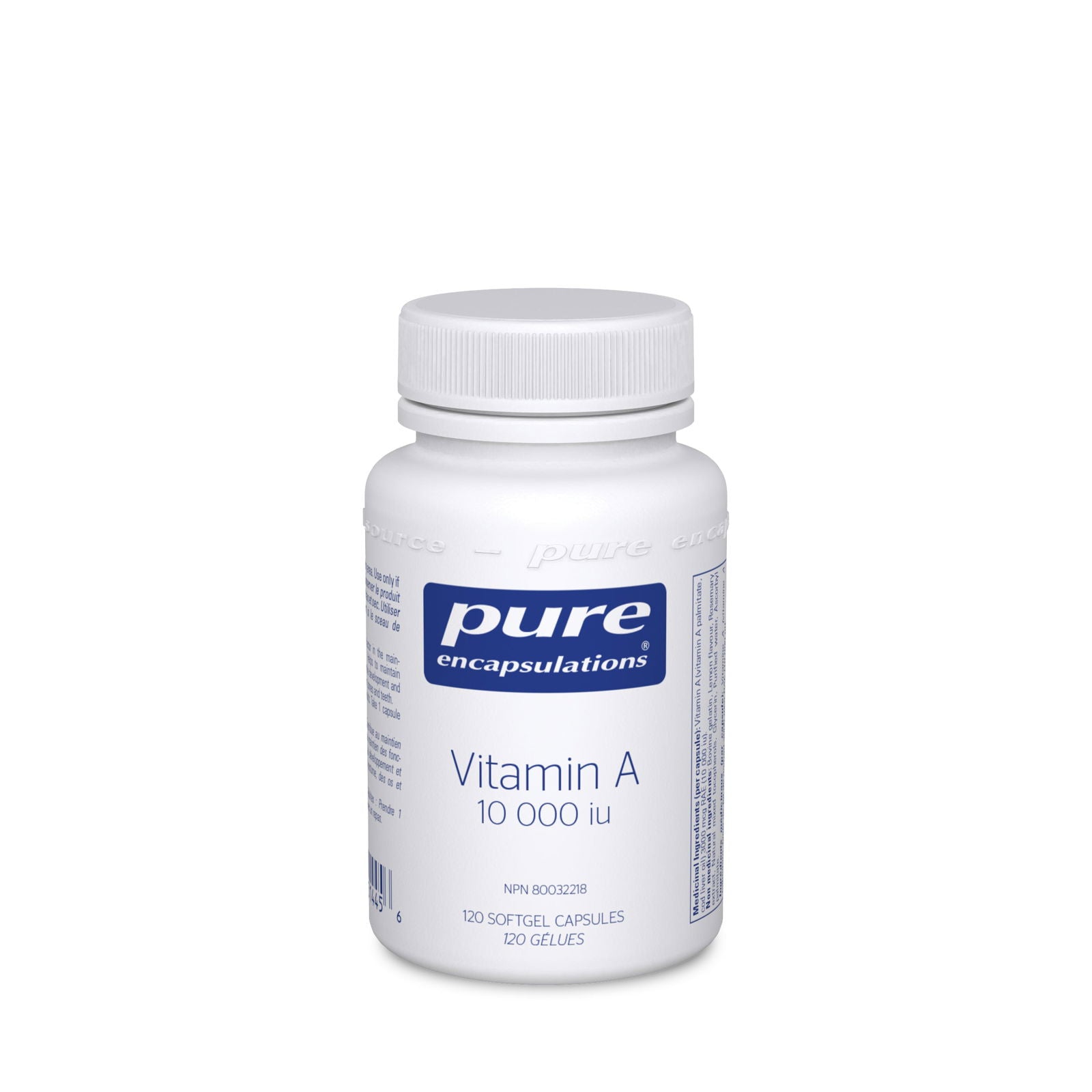 Pure Encapsulations Vitamin A 10 000 IU - JoyVIVA -  