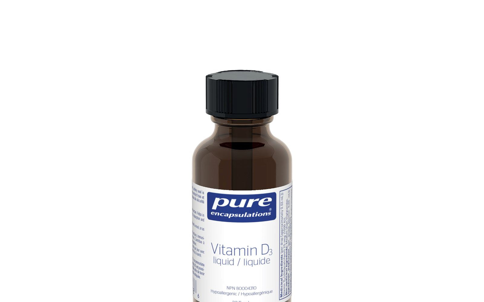 Pure Encapsulations Vitamin D3 liquid - JoyVIVA -  