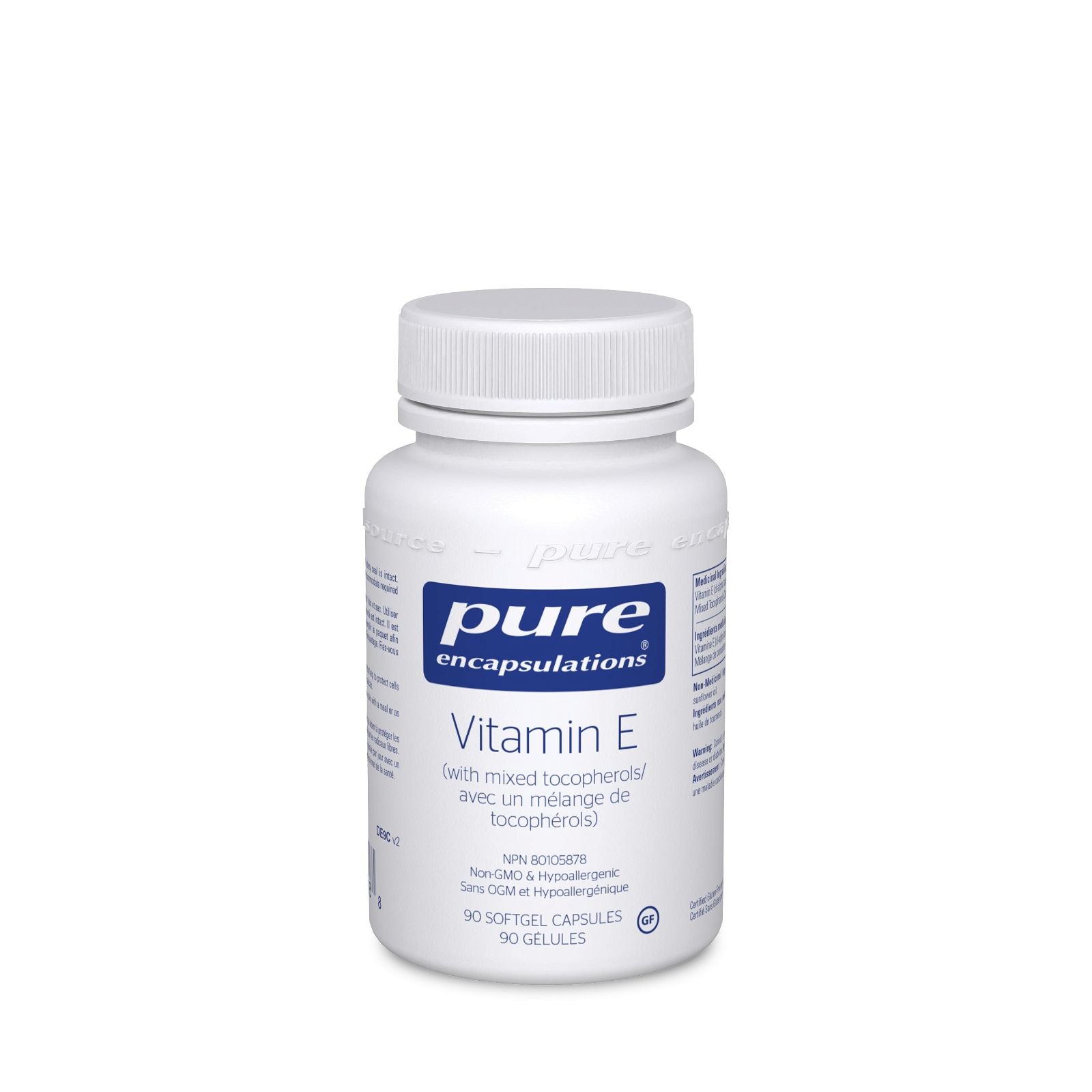 Pure Encapsulations Vitamin E (with mixed tocopherols) - JoyVIVA -  