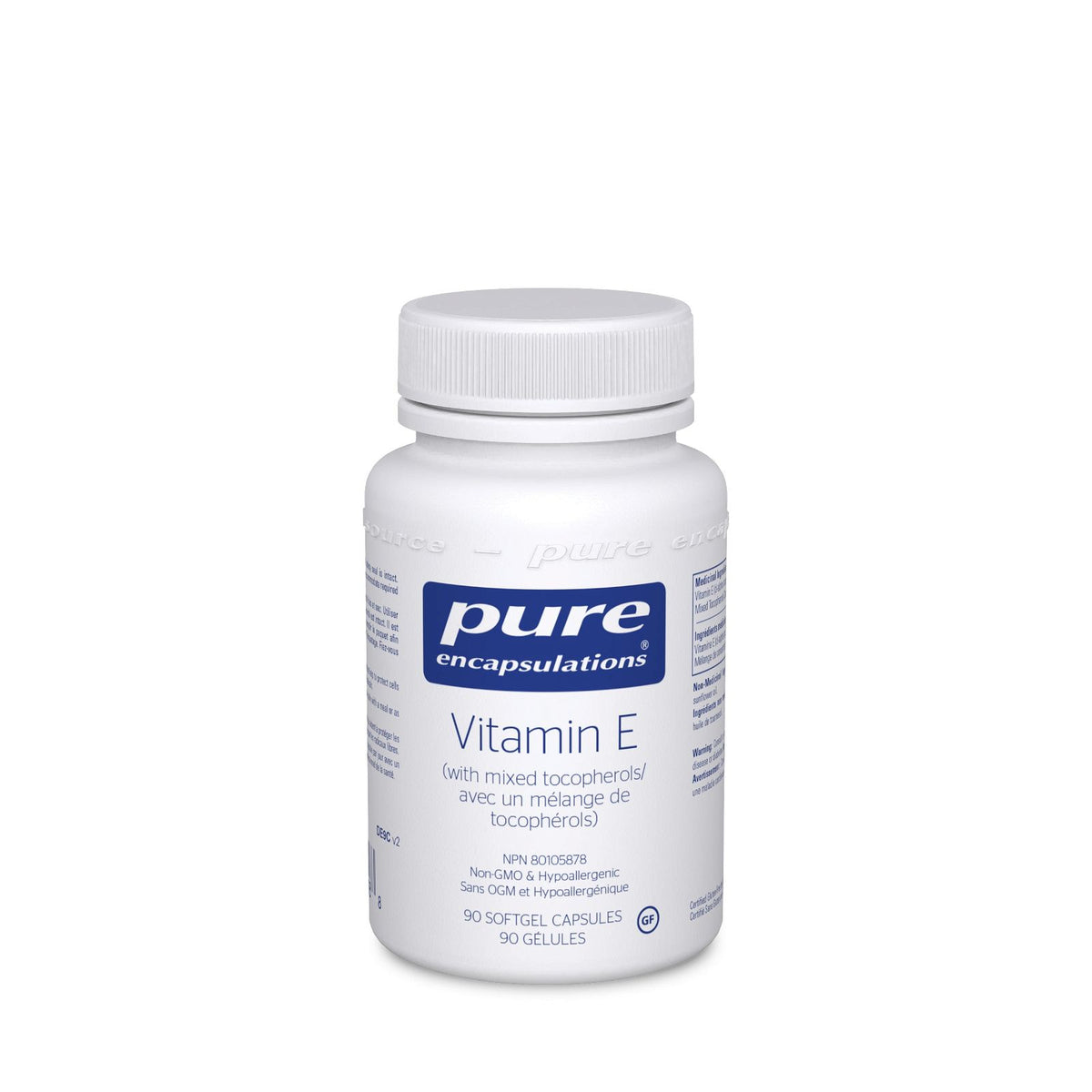 Pure Encapsulations Vitamin E (with mixed tocopherols) - JoyVIVA -  