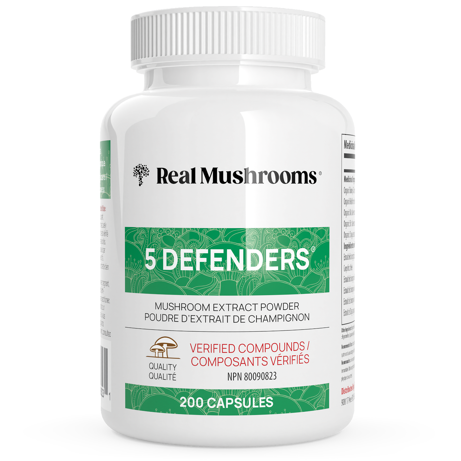 Real Mushrooms 5 Defenders Organic Mushroom Blend - JoyVIVA -  