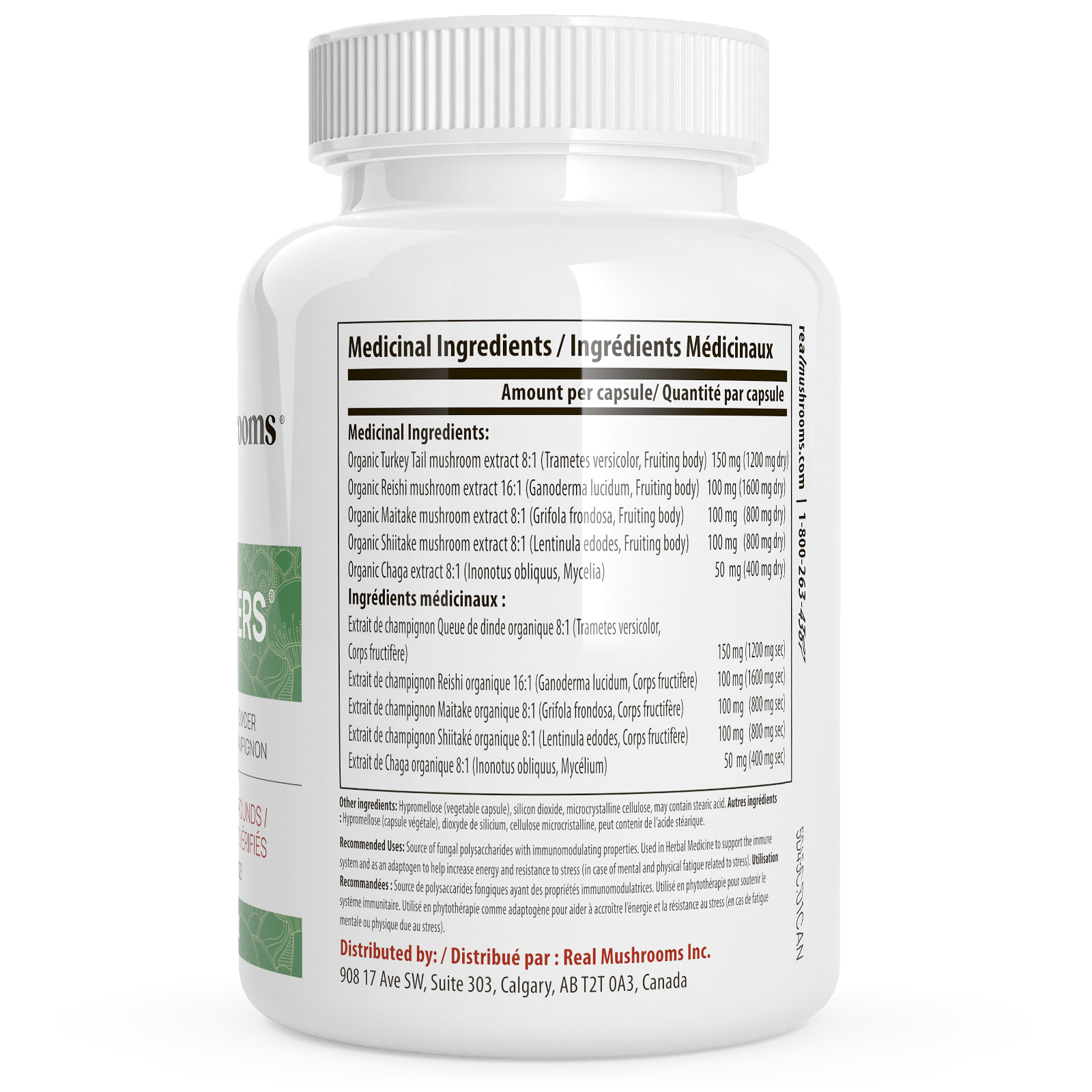 Real Mushrooms 5 Defenders Organic Mushroom Blend - JoyVIVA -  