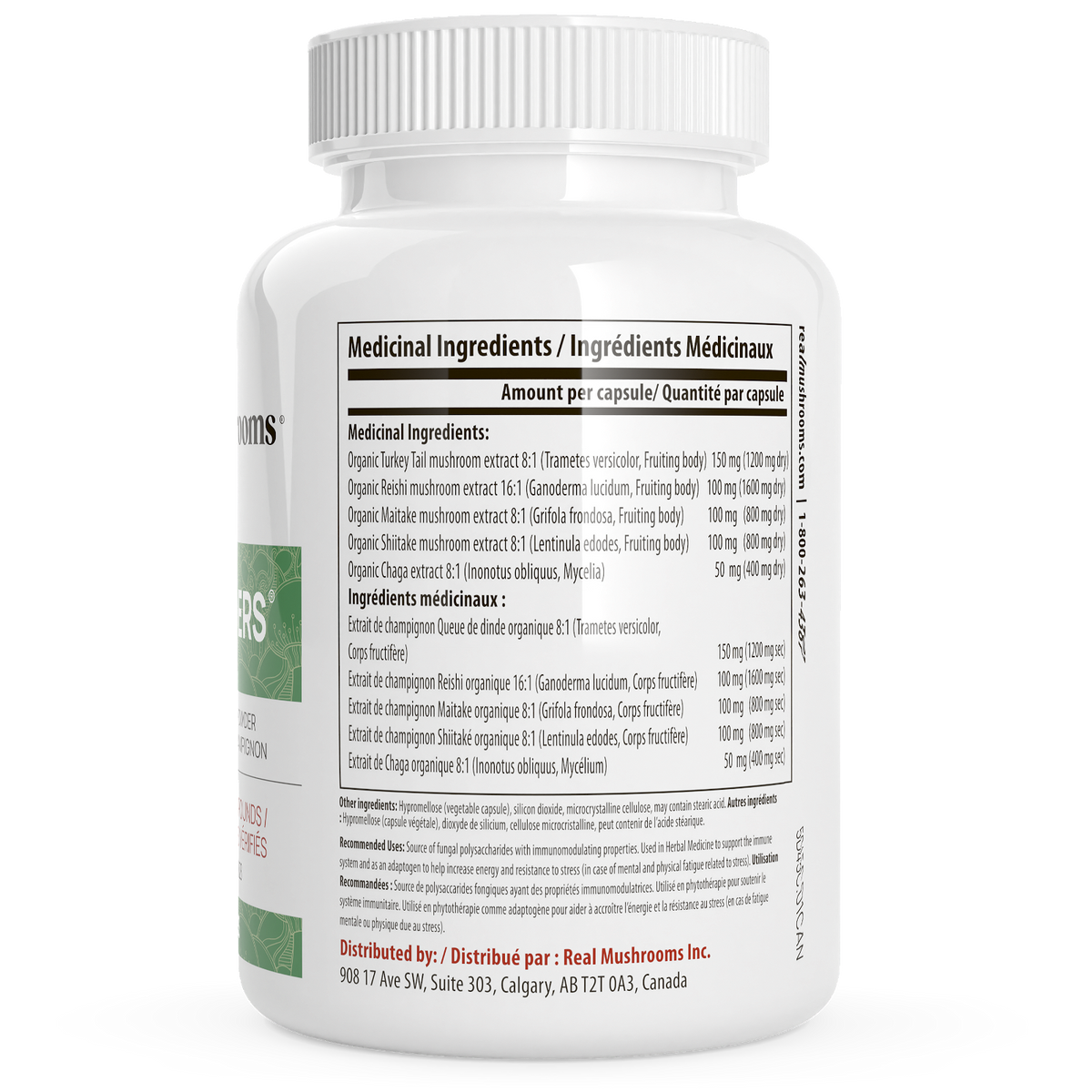Real Mushrooms 5 Defenders Organic Mushroom Blend - JoyVIVA -  