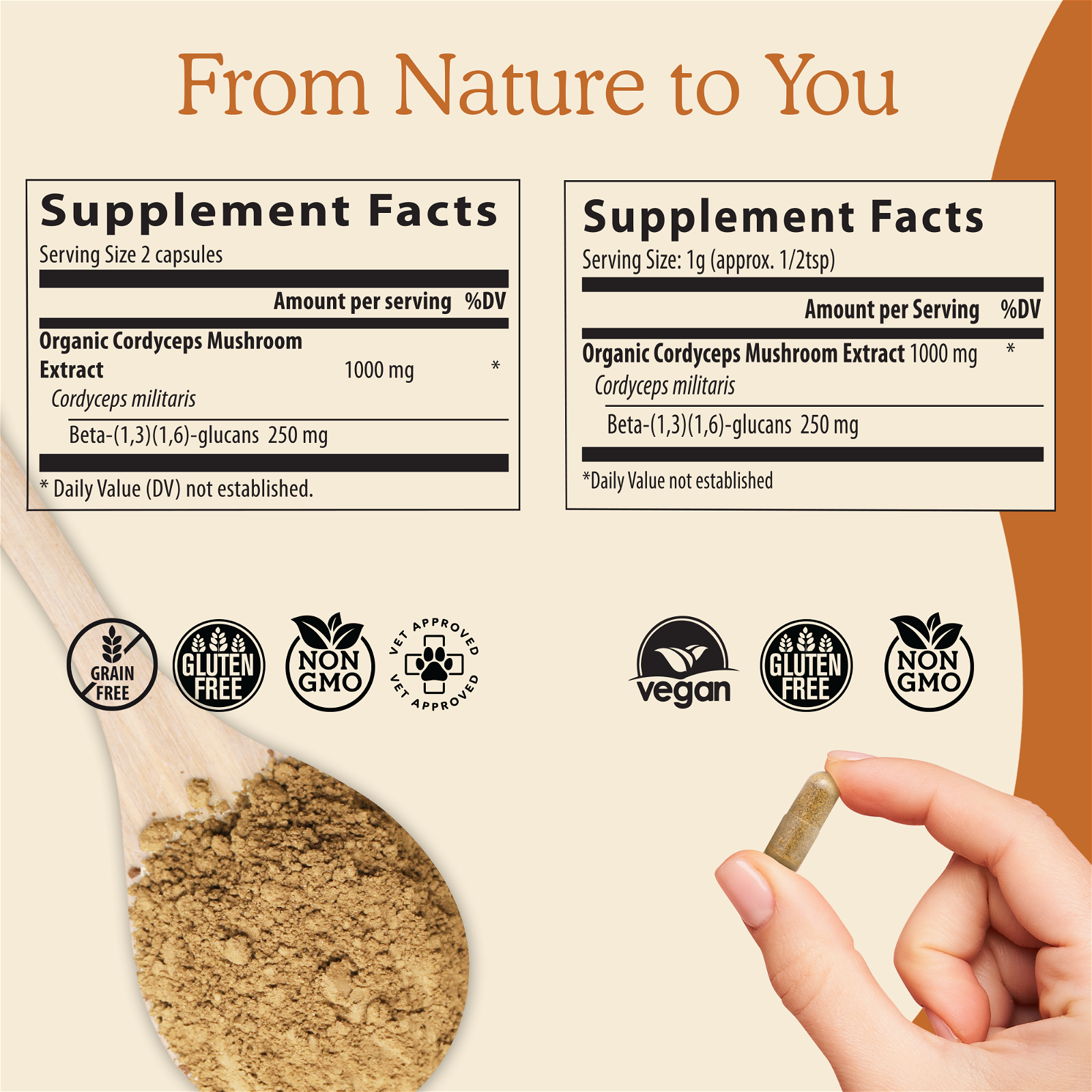 Cordyceps Mushroom Supplement for Vitality