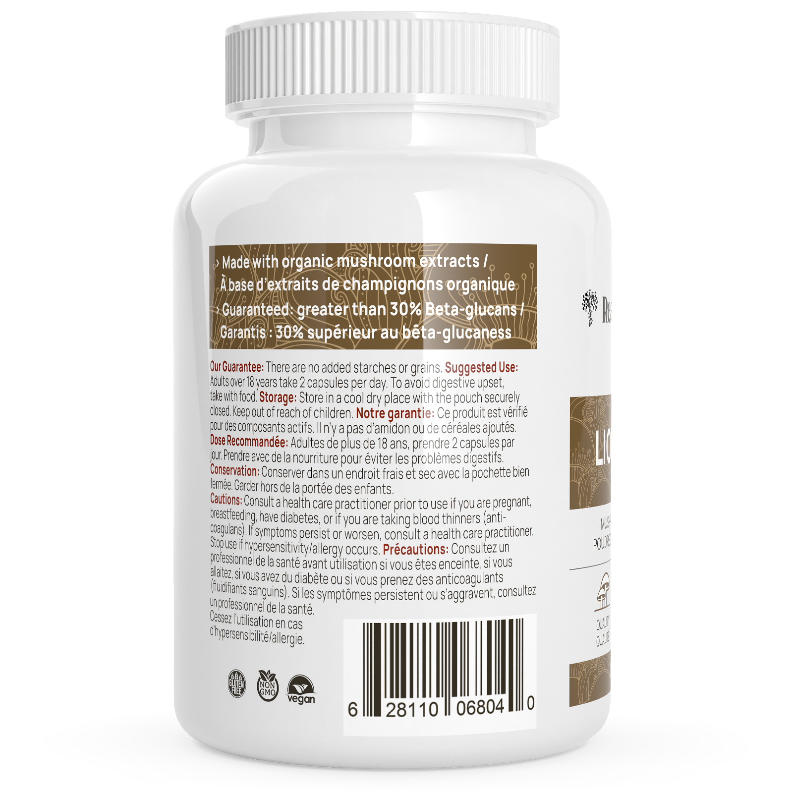 Real Mushrooms Lions Mane Extract - JoyVIVA -  