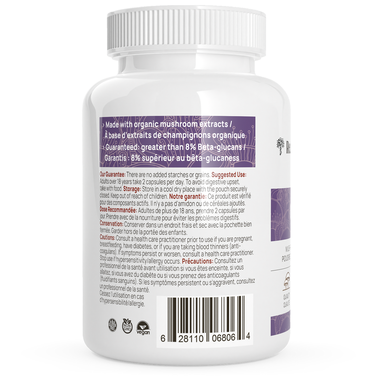 Real Mushrooms Organic Siberian Chaga Extract - JoyVIVA -  
