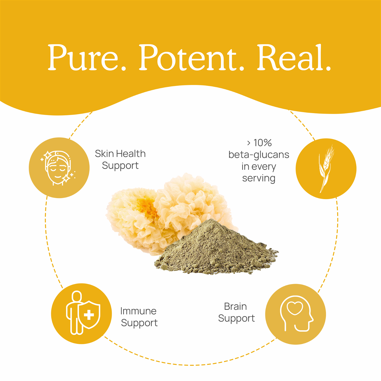 Real Mushrooms Organic Tremella Extract Capsules - JoyVIVA -  