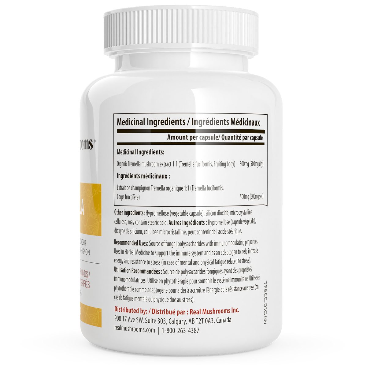 Real Mushrooms Organic Tremella Extract Capsules - JoyVIVA -  