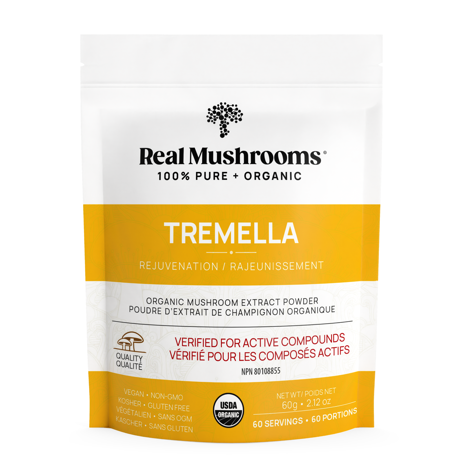 Real Mushrooms Organic Tremella Extract Capsules - JoyVIVA -  
