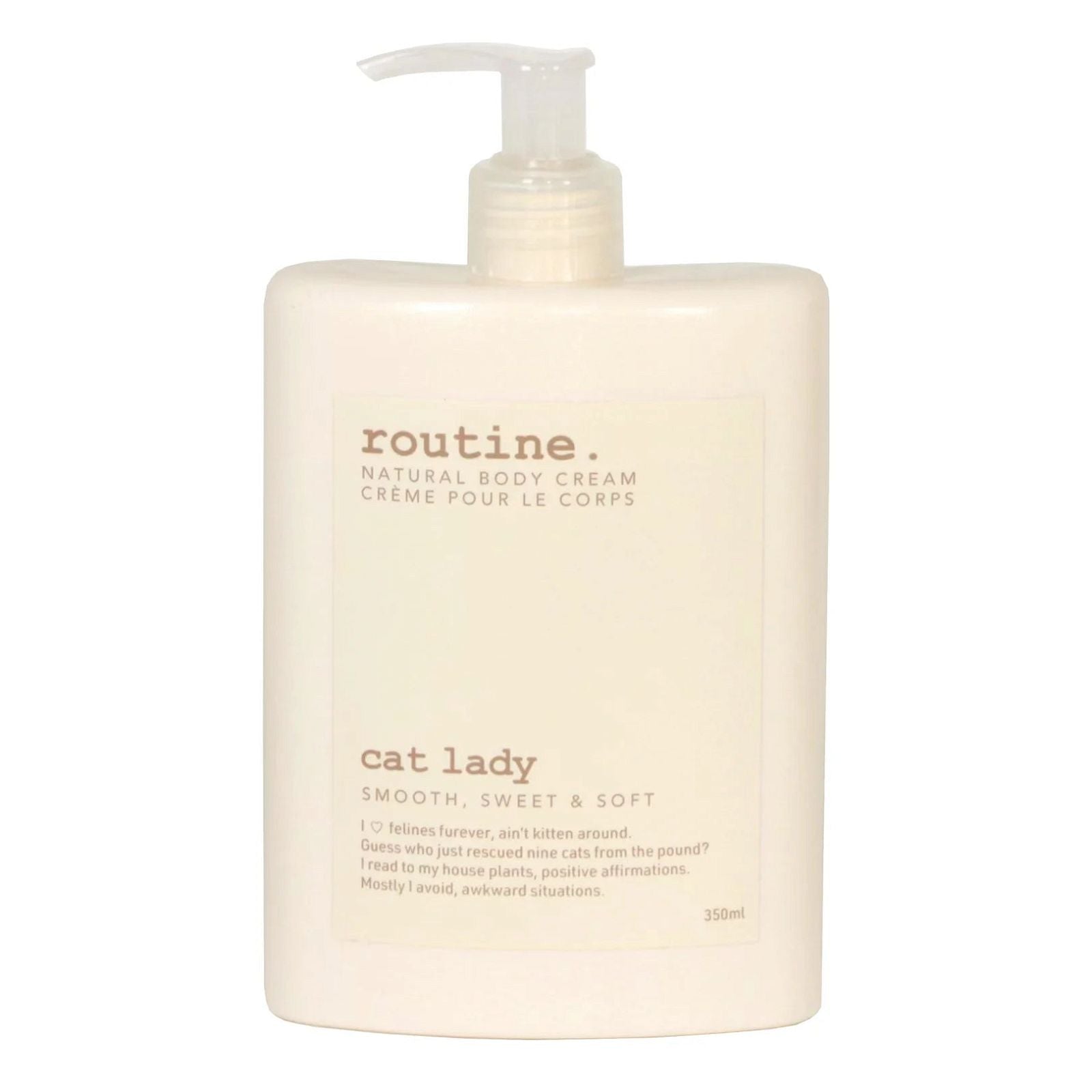 Routine Cat Lady Natural Body Cream - JoyVIVA -  