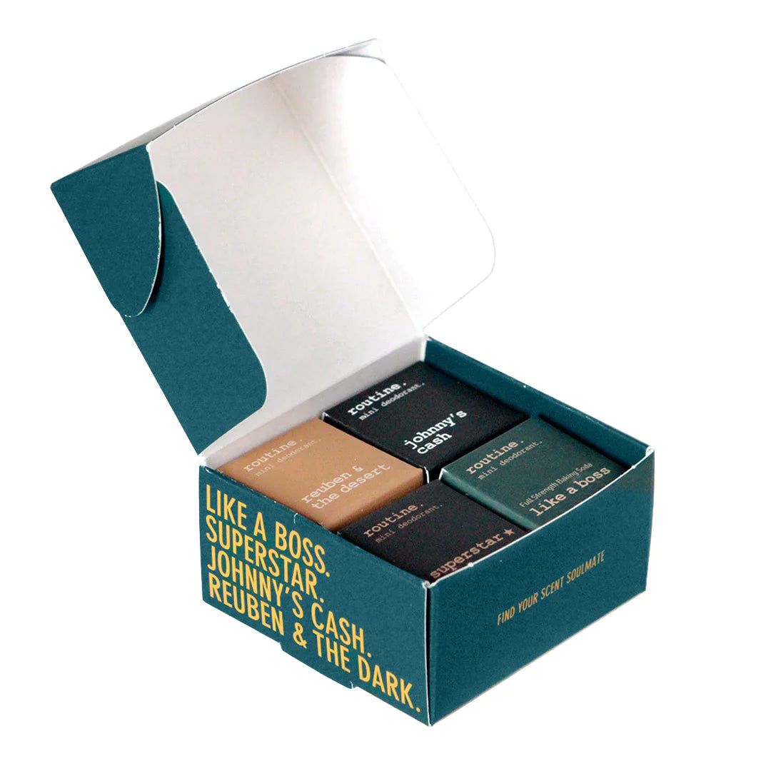 Routine Deep, Dark & Woods Mini Deodorants Kit - JoyVIVA -  