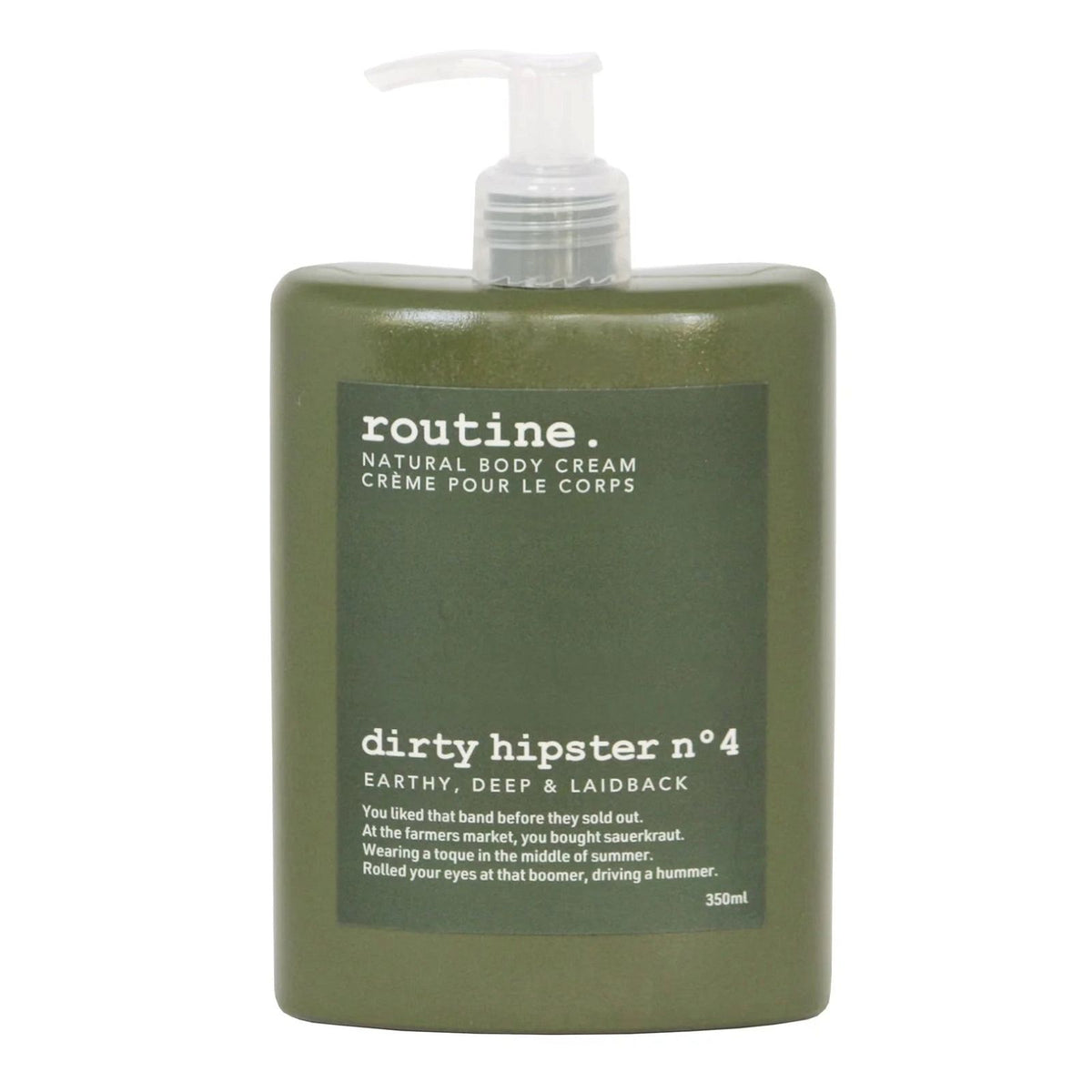 Routine Dirty Hipster Natural Body Cream - JoyVIVA -  