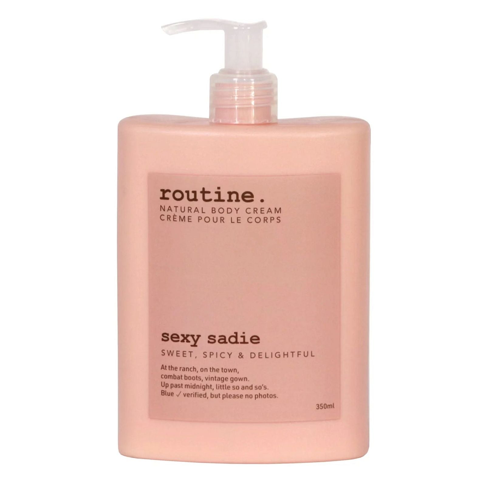 Routine Sexy Sadie Natural Body Cream - JoyVIVA -  