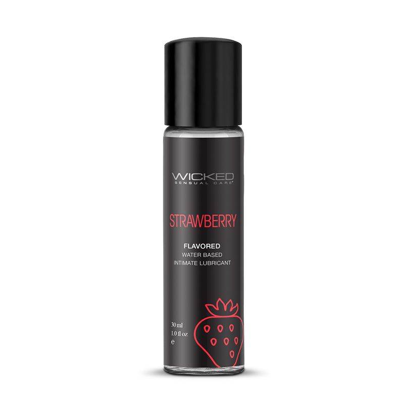 Wicked Sensual Care Strawberry Flavoured Water Based Intimate Lubricant - JoyVIVA -  