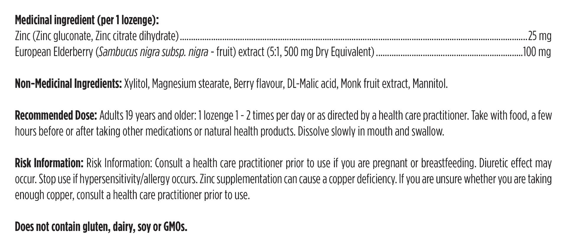 Designs for Health Immuno-Zn Lozenge