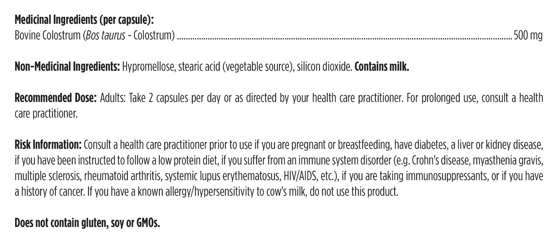 Designs for Health Tegricel Colostrum