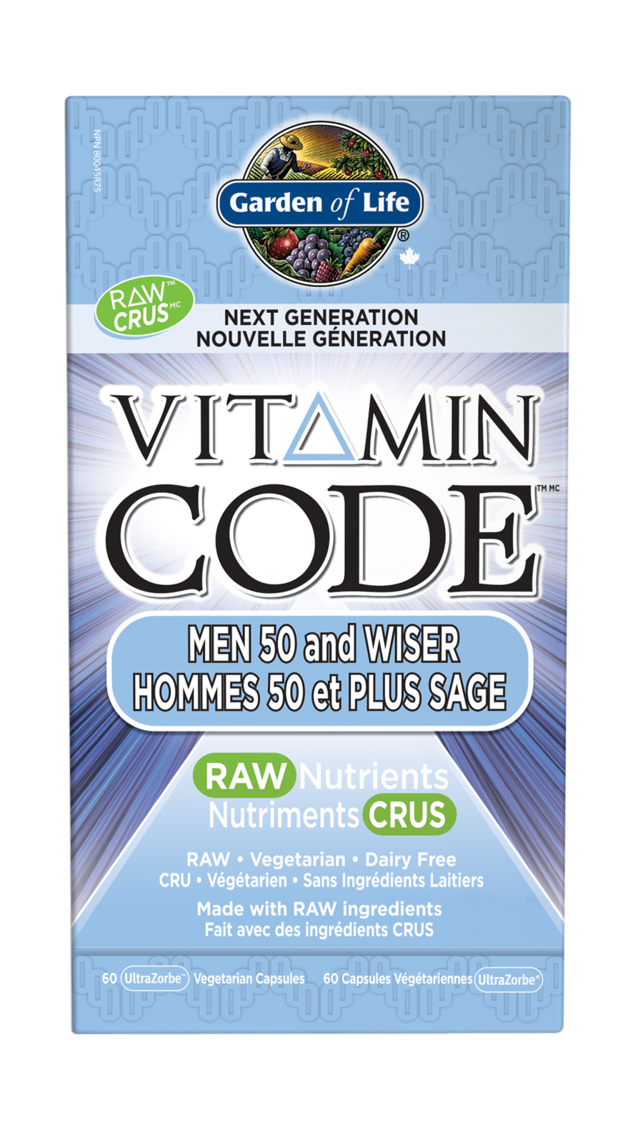 Garden of Life Vitamin Code Men 50+ Next Generation