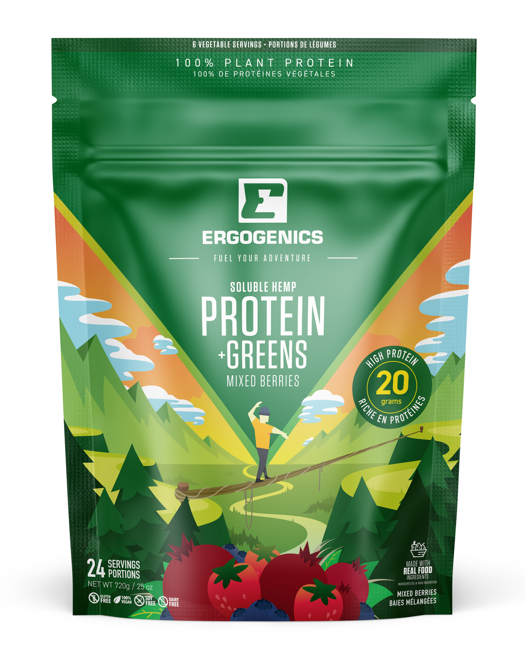 Ergogenics Nutrition Hemp Protein + Greens