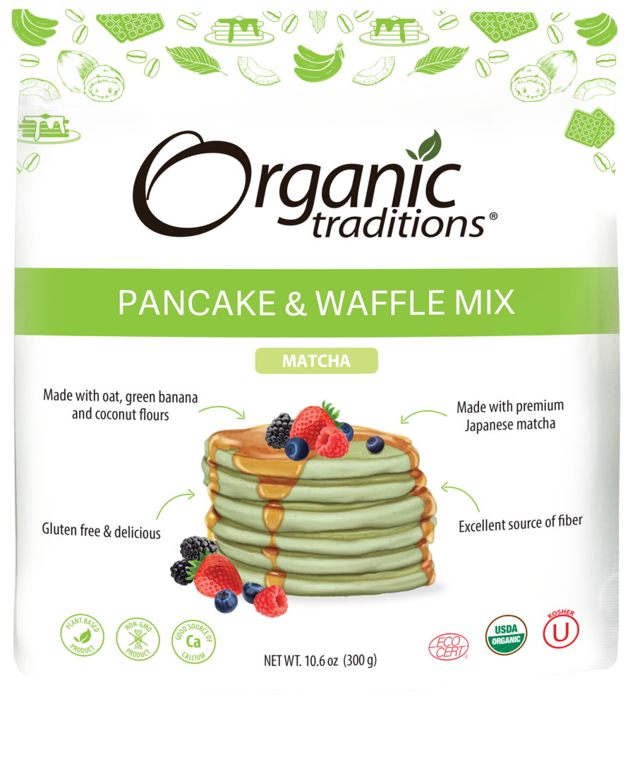 Organic Traditions Pancake & Waffle Matcha Mix